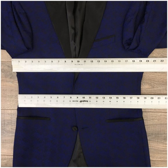 Egara Mens Tuxedo‎ Blazer Sport Coat Two Button Dinner Jacket 40L Casual Suits - Picture 11 of 13